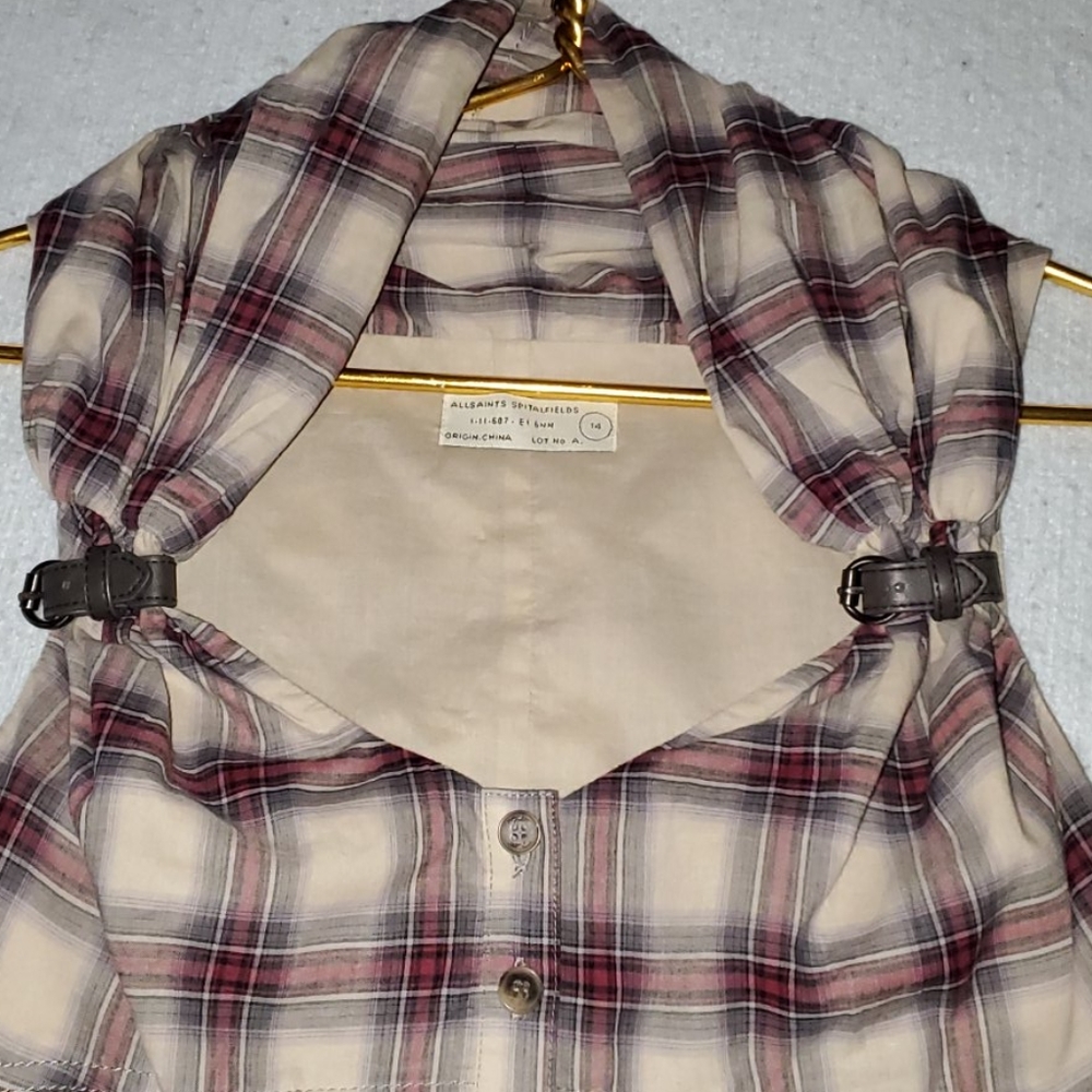 Allsaints Spitalfields sleeveless blouse